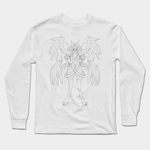 Angel Faun Long Sleeve T-Shirt by Vexican